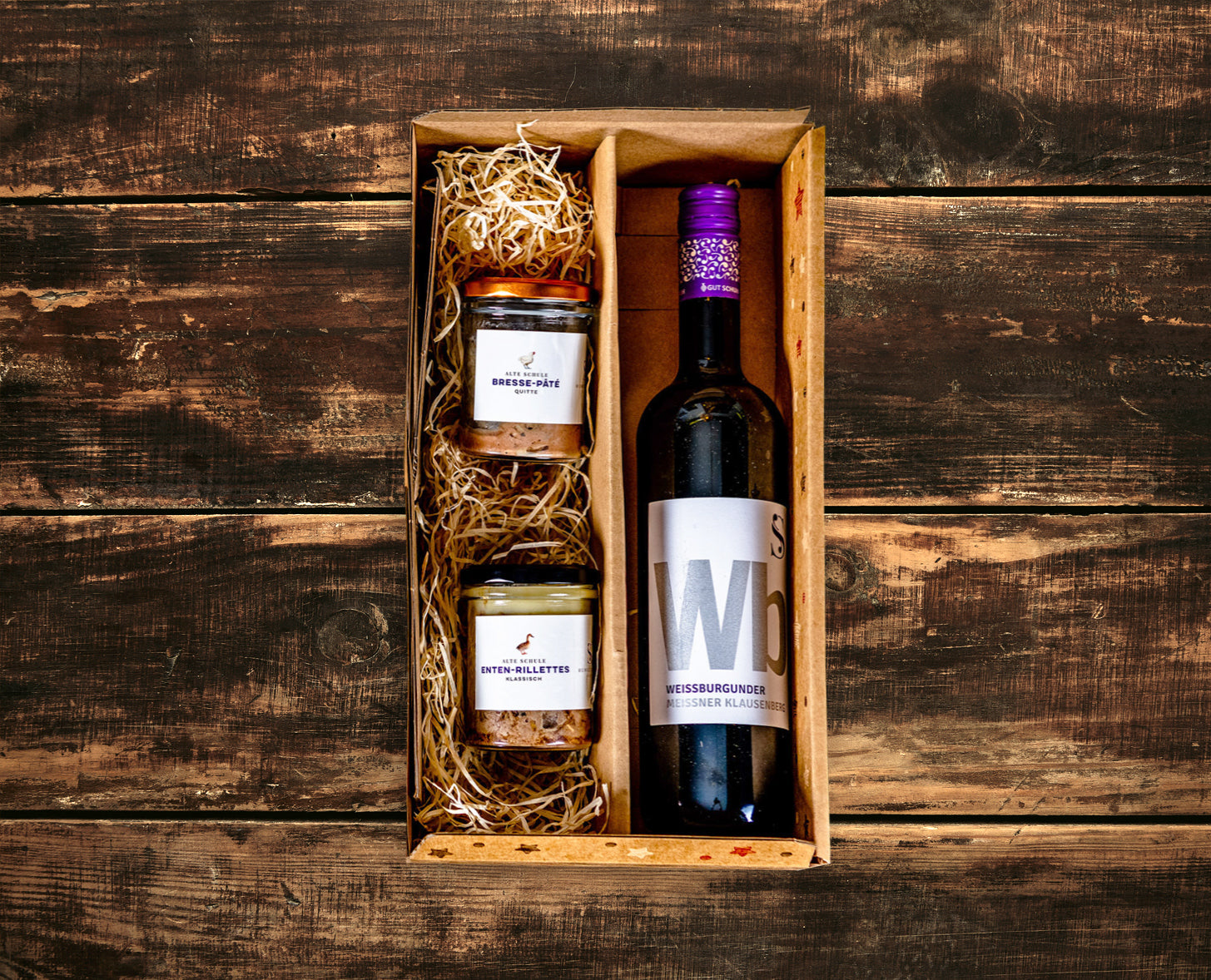 Genußpaket Weingut Schuh meets Alte Schule